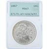 Image 1 : 1887 $1 Morgan Silver Dollar Coin PCGS MS63