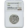 Image 1 : 1964 Accent Hair Kennedy Half Dollar Silver Proof Coin NGC PF65