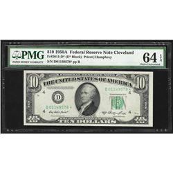 1950A $10 Federal Reserve STAR Note Cleveland PMG Choice Uncirculated 64EPQ