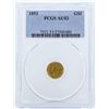 Image 1 : 1851 $1 Liberty Head Gold Dollar Coin PCGS AU53
