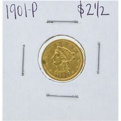 1901 $2 1/2 Liberty Head Quarter Eagle Gold Coin