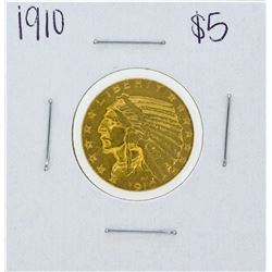 1910 $5 Indian Head Half Eagle Gold Coin