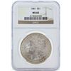Image 1 : 1881 $1 Morgan Silver Dollar Coin NGC MS65