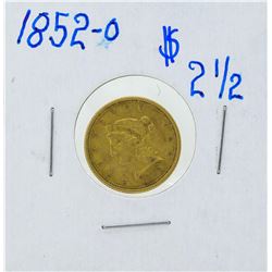 1852-O $2 1/2 Liberty Head Quarter Eagle Gold Coin