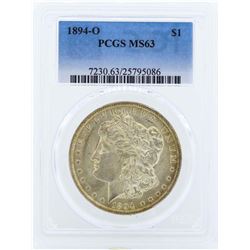 1894-O $1 Morgan Silver Dollar Coin PCGS MS63