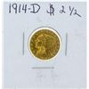 Image 1 : 1914-D $2 1/2 Indian Head Quarter Eagle Gold Coin