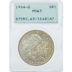 1904-O $1 Morgan Silver Dollar Coin PCGS MS63