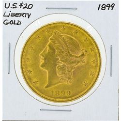 1899 $20 Liberty Head Double Eagle Gold Coin