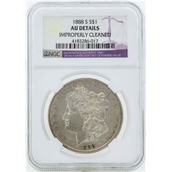 1888-S $1 Morgan Silver Dollar Coin NGC AU Details