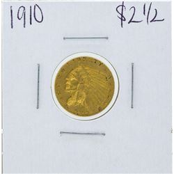 1910 $2 1/2 Indian Head Quarter Eagle Gold Coin