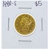 Image 1 : 1880-S $5 Liberty Head Half Eagle Gold Coin