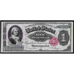 1891 $1 Martha Washingon Silver Certificate Note