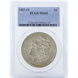 1883-O $1 Morgan Silver Dollar Coin PCGS MS65