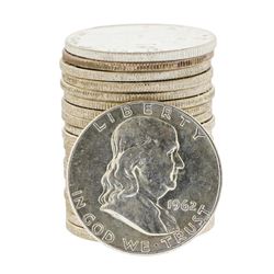 Roll of (20) 1962-D Brilliant Uncirculated Franklin Half Dollar Coins