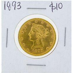1893 $10 Liberty Head Eagle Gold Coin