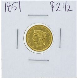 1851 $2 1/2 Liberty Head Quarter Eagle Gold Coin