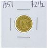 Image 1 : 1851 $2 1/2 Liberty Head Quarter Eagle Gold Coin