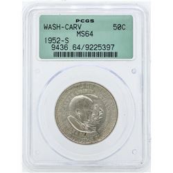 1952-S Washington-Carver Commemorative Half Dollar Coin PCGS Graded MS64