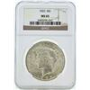 Image 1 : 1923 $1 Peace Silver Dollar Coin NGC MS65
