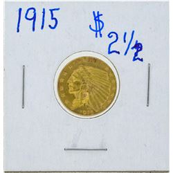 1915 $2 1/2 Indian Head Quarter Eagle Gold Coin