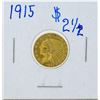 Image 1 : 1915 $2 1/2 Indian Head Quarter Eagle Gold Coin