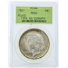 Image 1 : 1921 $1 Peace Silver Dollar Coin PCGS MS62