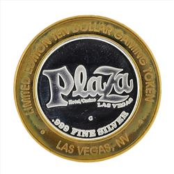 .999 Silver Plaza Hotel and Casino Las Vegas $10 Casino Gaming Token Limited Edi