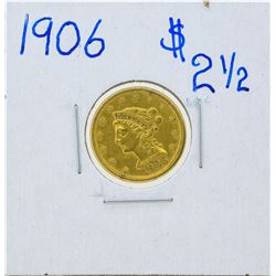 1906 $2 1/2 Liberty Head Quarter Eagle Gold Coin