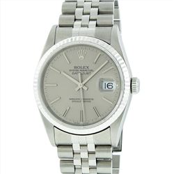 Rolex Mens Stainless Steel DateJust Wristwatch