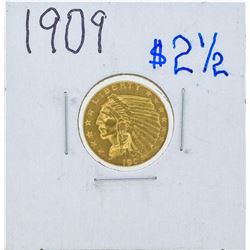 1909 $2 1/2 Indian Head Quarter Eagle Gold Coin