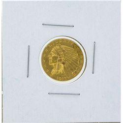 1913 $2 1/2 Indian Head Quarter Eagle Gold Coin