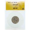 Image 1 : 1937-S Buffalo Nickel Coin ANACS MS66
