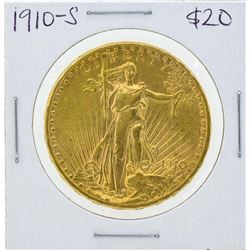 1910-S $20 St. Gaudens Double Eagle Gold Coin