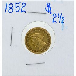1852 $2 1/2 Liberty Head Quarter Eagle Gold Coin