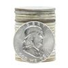Image 1 : Roll of (20) 1963 Brilliant Uncirculated Franklin Half Dollar Coins