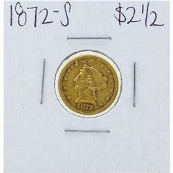 1872-S $2 1/2 Liberty Head Quarter Eagle Gold Coin