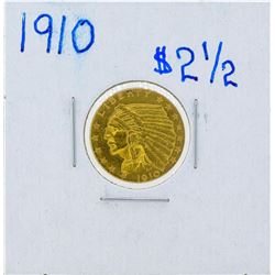 1910 $2 1/2 Indian Head Quarter Eagle Gold Coin