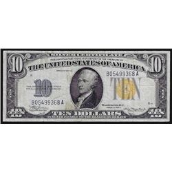 1934A $10 North Africa Silver Certificate WWII Emergency Note