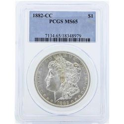 1882-CC $1 Morgan Silver Dollar Coin PCGS MS65