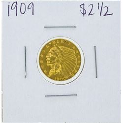 1909 $2 1/2 Indian Head Quarter Eagle Gold Coin
