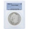 Image 1 : 1880-CC $1 Morgan Silver Dollar Coin PCGS MS65