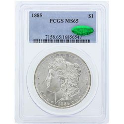 1885 $1 Morgan Silver Dollar Coin PCGS MS65 CAC