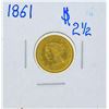Image 1 : 1861 $2 1/2 Liberty Head Quarter Eagle Gold Coin