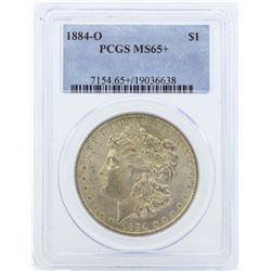 1884-O $1 Morgan Silver Dollar Coin PCGS MS65+