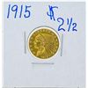 Image 1 : 1915 $2 1/2 Indian Head Quarter Eagle Gold Coin