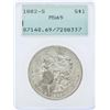 Image 1 : 1882-S $1 Morgan Silver Dollar Coin PCGS MS65