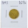 Image 1 : 1843-O $2 1/2 Liberty Head Quarter Eagle Gold Coin