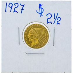 1927 $2 1/2 Indian Head Quarter Eagle Gold Coin