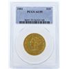 Image 1 : 1881 $10 Liberty Head Eagle Gold Coin PCGS AU55