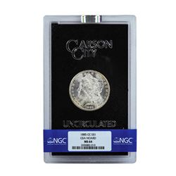 1885-CC $1 Morgan Silver Dollar Coin NGC MS64 GSA w/ Box & COA